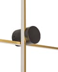 Miniatyrbillede 7 af 8: LED-væglampe guld aluminiumsskærm 90 cm lampeskærm sort jernbase stue soveværelse lys moderne belysning