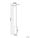 Miniatyrbillede 3 af 9: LED-gulvlampe guld aluminiumsskærm lampeskærm jernbase stue soveværelse lys belysning moderne