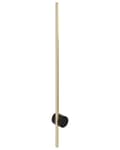 Miniatyrbillede 5 af 8: LED-væglampe guld aluminiumsskærm 90 cm 1-punkts lampeskærm sort jernfod stue soveværelse lys moderne belysning