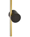 Miniatyrbillede 7 af 8: LED-væglampe guld aluminiumsskærm 90 cm 1-punkts lampeskærm sort jernfod stue soveværelse lys moderne belysning
