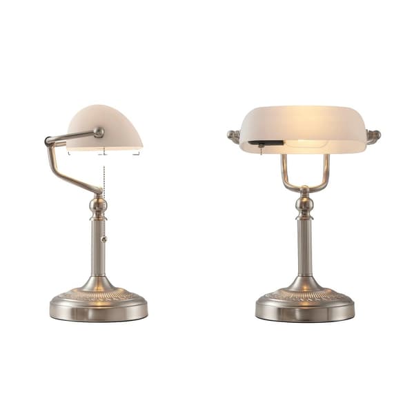 Bankerlampe, retro vintage stil, glaslampe med farvet glas,T9009-SL