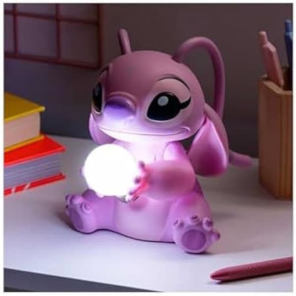 Angel Light Lamp - PALADONE - Officiell Lilo och Stitch licens - Tröstande atmosfär - Rosa