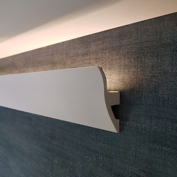 PROVISTON Taklist 47 x 120 x 2000mm Vit LED Klassisk