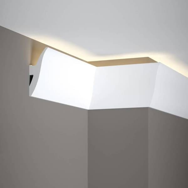 PROVISTON Taklist 47 x 120 x 2000mm Vit LED Klassisk