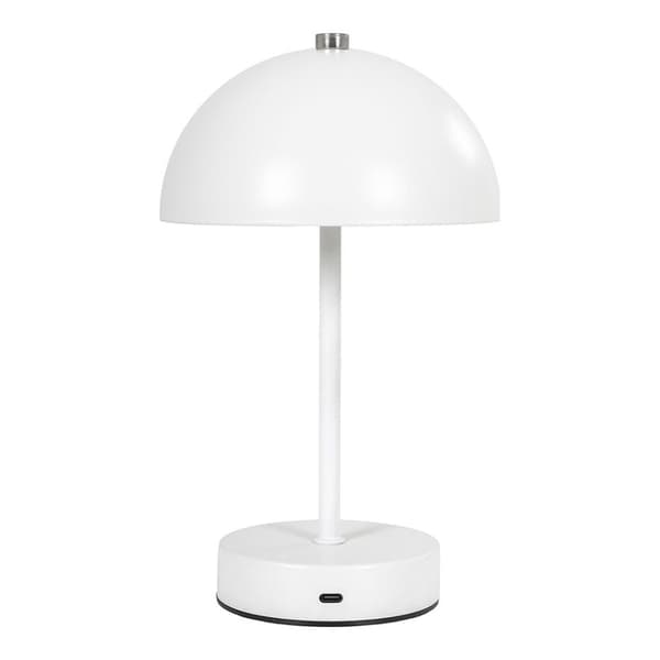 Holt bordlampe LED oppladbar hvit.