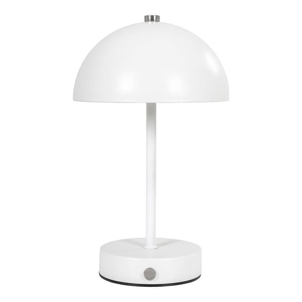 Holt bordlampe LED oppladbar hvit.