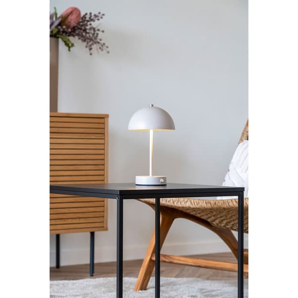 Holt bordlampe LED oppladbar sandfarget.