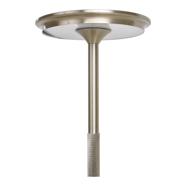 Lyneham bordlampe LED oppladbar sølv dekor.