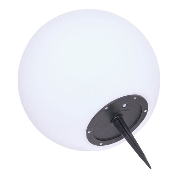 Lifton utendørs lampe LED integrert solcelle hvit.