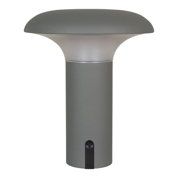 Ramsey utendørs lampe LED oppladbar grå, matt.