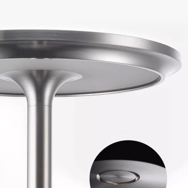 Bordlampe/nattlys med berøringskontroll og USB-lading - Sølv