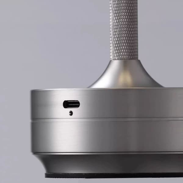 Bordlampe/nattlys med berøringskontroll og USB-lading - Sølv