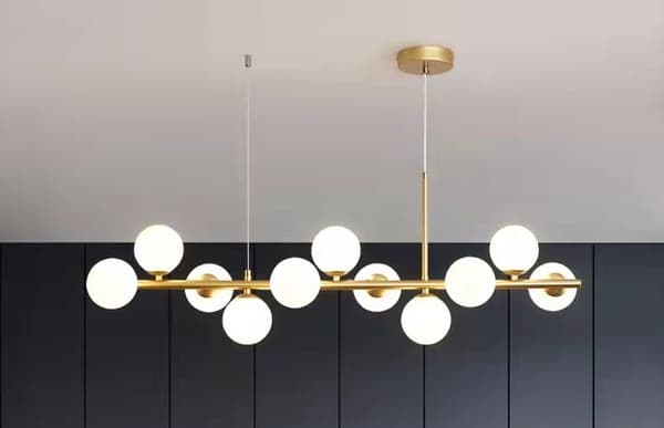 Helix Milk - moderne 11-punkts bordlysekrone 100cm