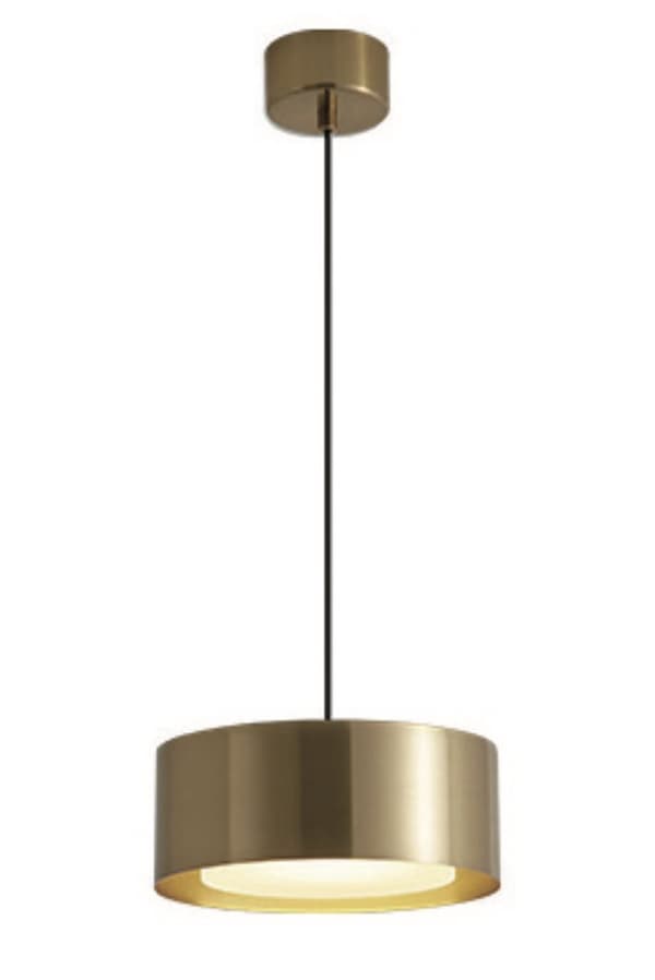 Cilindro P Guld - Moderne Metal LED Pendel Lampe Guld Messing