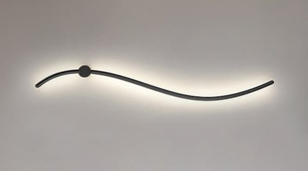 Phala Black - modern LED vägglampa 60cm