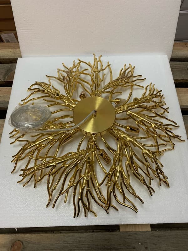 Slimetree 60 - modern ljuskrona trädgrenar guld 60cm