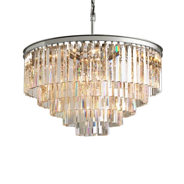Hereford Fall XL Chrome - Kristallkrona 80cm