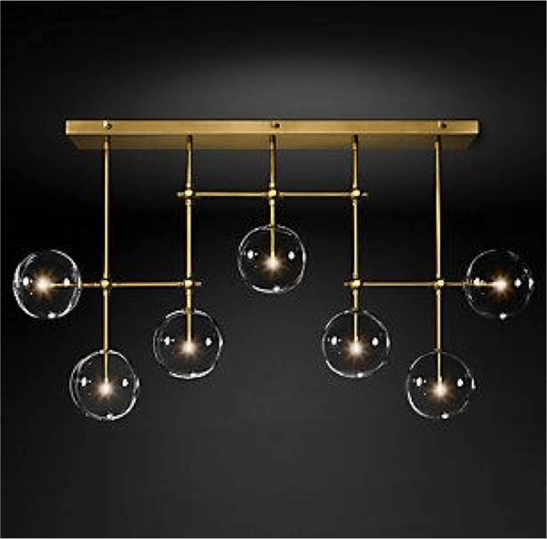 Orbit line - lineær moderne lysekrone 120cm
