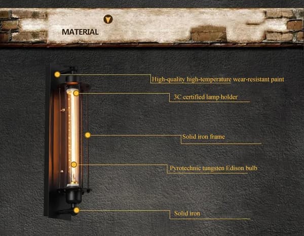 Captain Nemo Wall - industriel væglampe