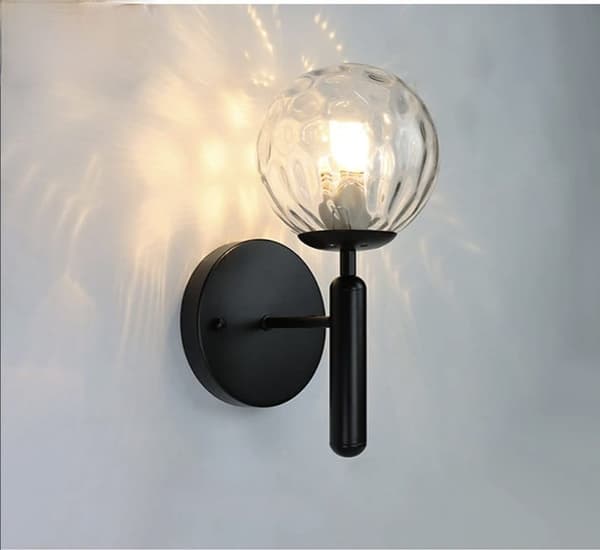 Stick - modern svart vägglampa 32 cm