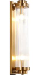 Miniatyrbild 3 av 6: Mässing Ionic - Modern Column Wall Lamp, 400x100 mm, 2xE14, Mässing, Elegant Design