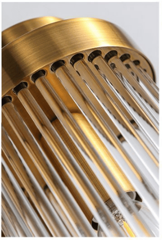 Mässing Ionic - Modern Column Wall Lamp, 400x100 mm, 2xE14, Mässing, Elegant Design