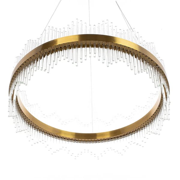 Delhi Kristallstänger - Ljuskrona 800x260 mm, LED 55W, Mässing