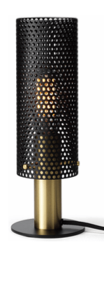 Perfo - svart och mässing - modern bordslampa