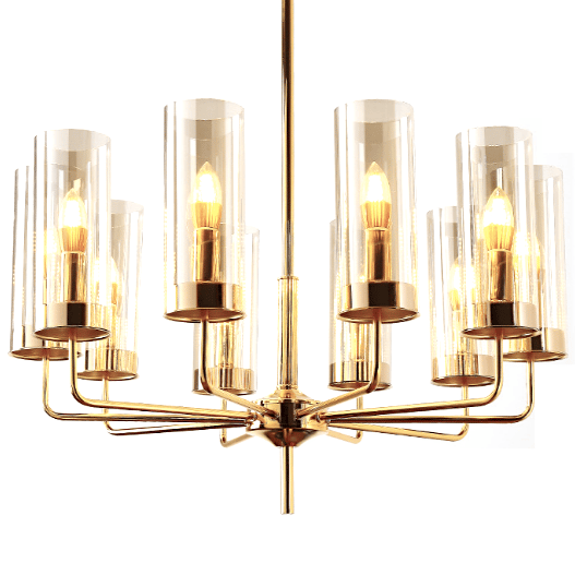 Eterion Chandelier 10 Cognac - lysekrone 70cm rav