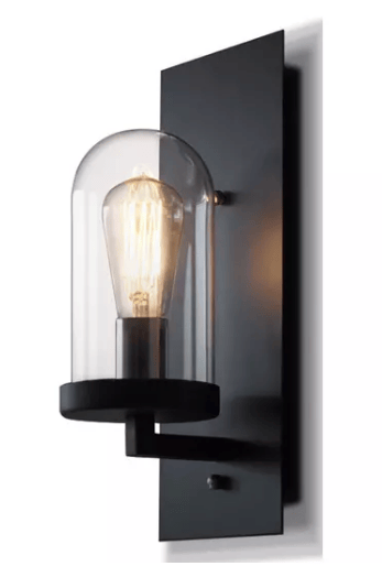 Shade Wall - svart retro kupol vägglampa