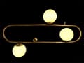 Miniatyrbillede 2 af 4: Art Deco Elipse L - moderne lysekrone 3 point 90cm