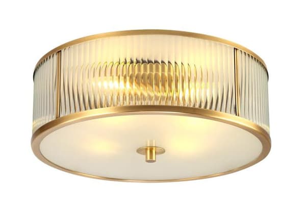 Mässing Ionic - taklampa i kristall 60cm