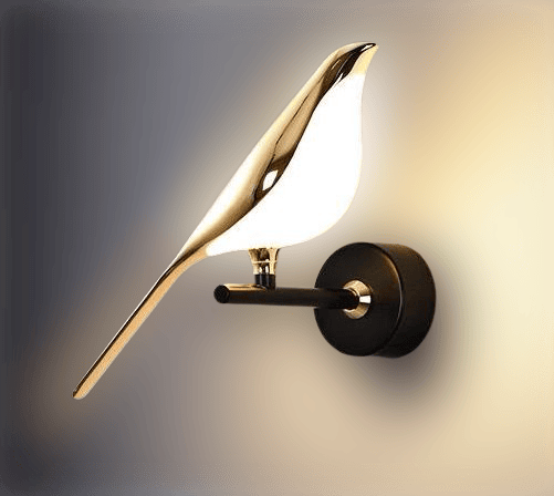 N-gale - modern fågel LED-vägglampa