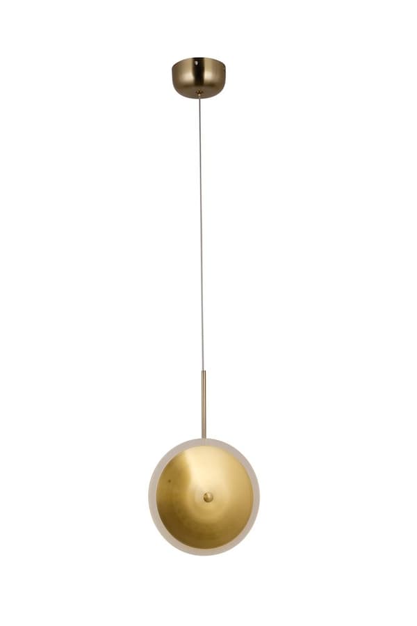 Bing - modern LED-lampa mässingsplatta 40cm