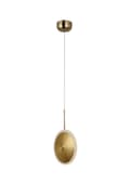Miniatyrbild 6 av 6: Bing - modern LED-lampa mässingsplatta 40cm