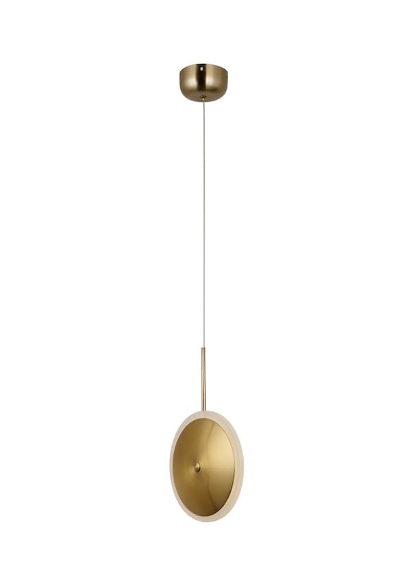 Bing - modern LED-lampa mässingsplatta 40cm
