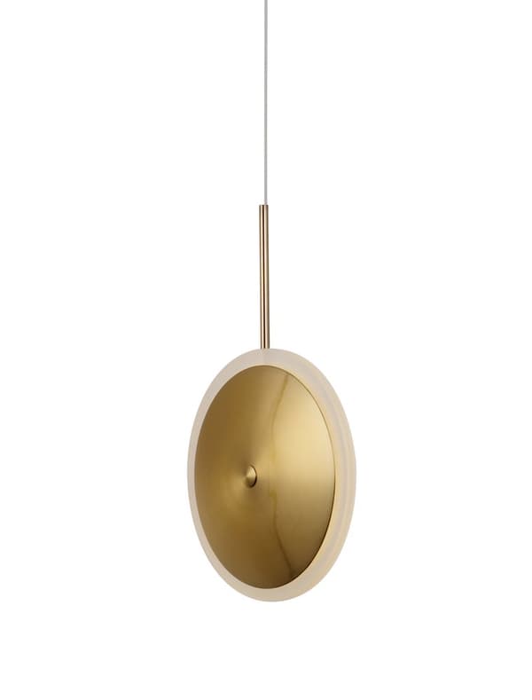Bing - modern LED-lampa mässingsplatta 40cm