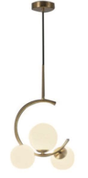 Sickle P3 - moderne mælkeagtig kuglelampe