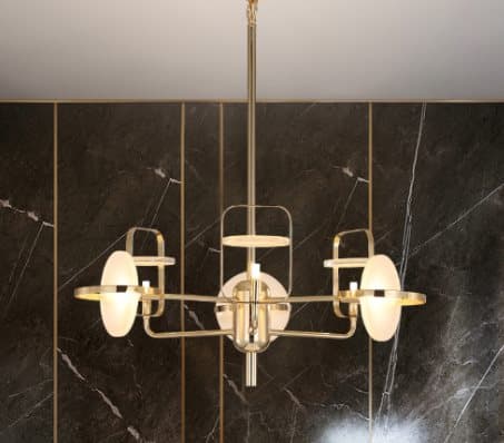 Linser CH - moderne lysekrone 80cm
