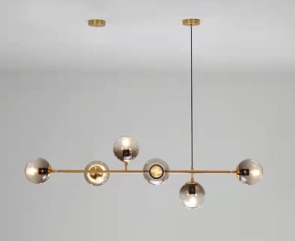 Dexter - modern 6-punkts bordskrona 120cm