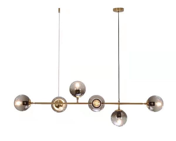 Dexter - modern 6-punkts bordskrona 120cm