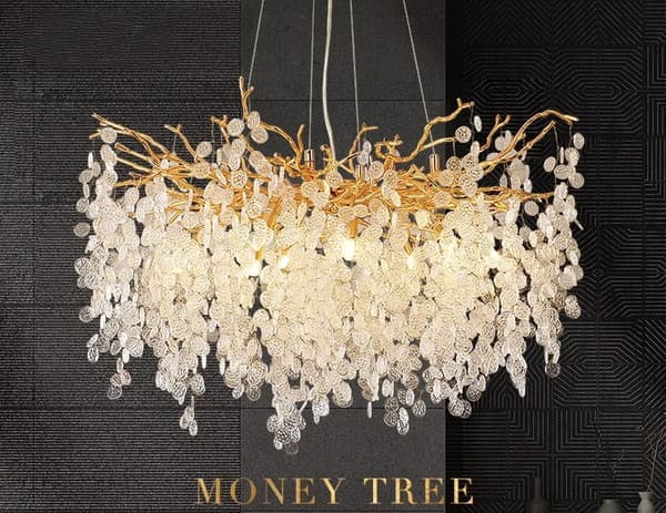 Moneytree 60 - modern ljuskrona 60cm