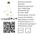 Miniatyrbild 4 av 4: Sonic dubbel - ljuskrona 60cm - dubbel LED-ring
