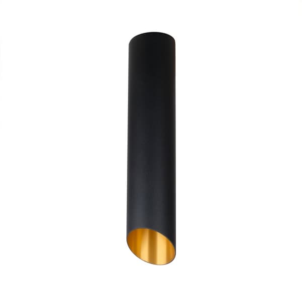Slash Black 300 - takspotlight downlight svart guldrör 30cm E27