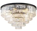 Miniatyrbillede 1 af 2: Hereford Fall XL - rund krystal loftslampe 80cm