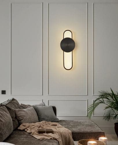 Elyptica - modern vägglampa 40 cm