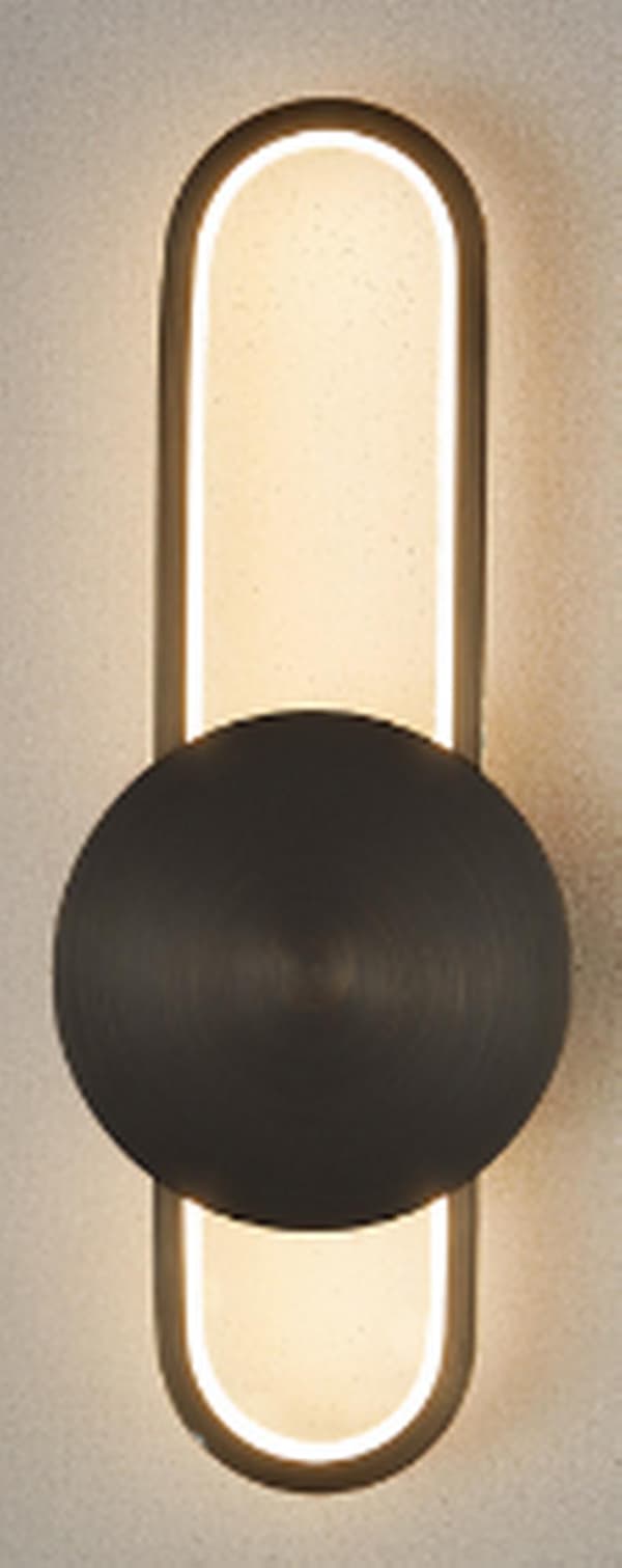 Elyptica - modern vägglampa 40 cm