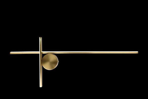 Cricio - modern LED vägglampa guld 55 cm