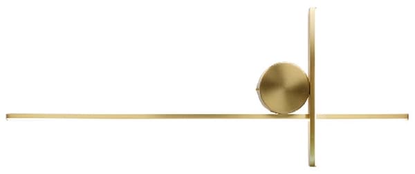 Cricio - moderni LED-seinävalaisin kulta 75 cm
