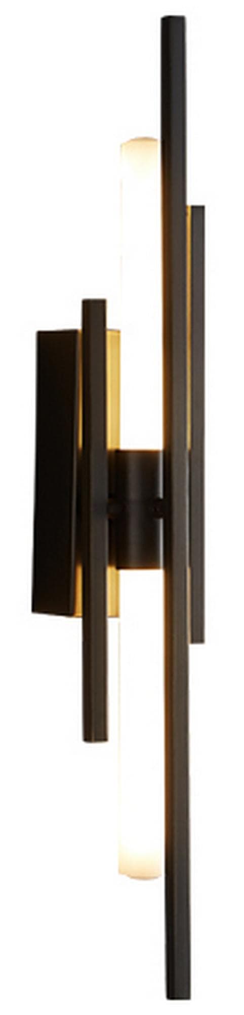 Safara - elegant modern LED-vägglampa svart 60 cm